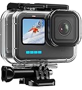 HONGDAK 196ft/60m Waterproof Housing Case for GoPro Hero 12 11 10/9 Black, Protective Underwater ...