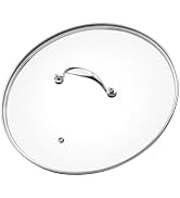 Chinflly Tempered Glass Lids,12 Inch Cooking Lid For Pots and Pans,Cookware Replacement Glass Lid...