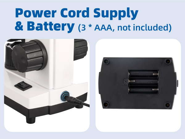 Monocular Microscope with LED Light