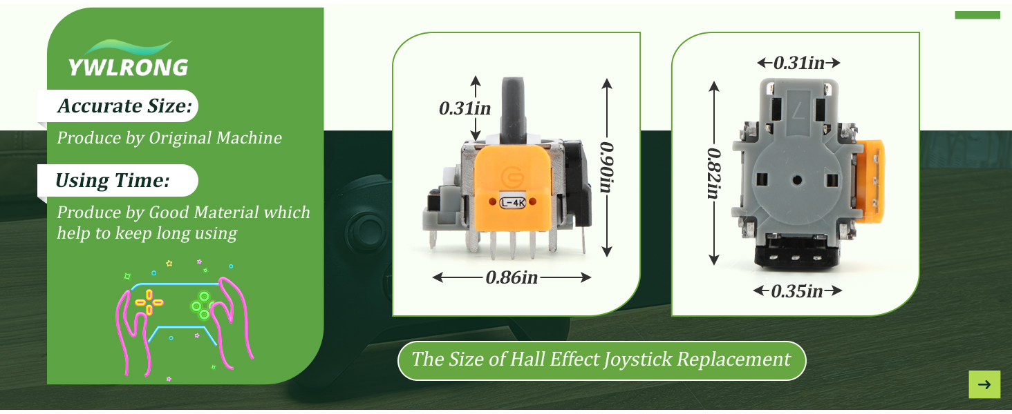 Hall Effect Joysticks for Xbox Series S/X