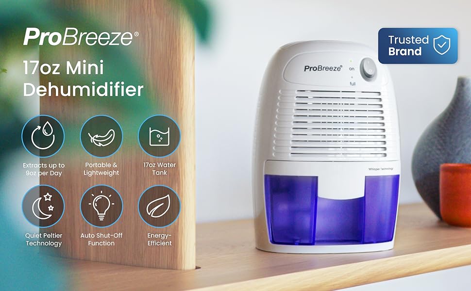 Pro Breeze 17oz Mini Dehumidifier
