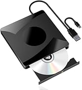 Taopjwr External CD DVD Drive for Laptop, USB 3.0 Type-C DVD Drive Portable CD Burner Reader Writ...