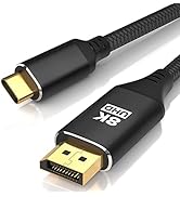 KELink USB C to DisplayPort Cable [8K@60Hz, 2K@240Hz], USB Type C to DP 1.4 Cable 6ft, [32.4 Gbps...
