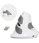 DeLUX Ergonomic Vertical Mouse Wireless, Rechargeable Vertical Mouse, Bluetooth/2.4G Dual Mode, S...