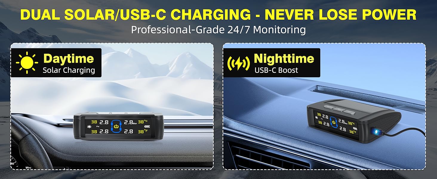 solar tpms solar tire pressure monitor solar tire pressure