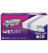 Swiffer WetJet Hardwood Floor Cleaner Spray Mop Pad Refill, Multi Surface, 24 Count
