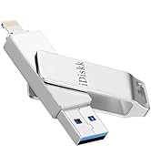 iDiskk 128GB MFi Certified Photo Stick for iPhone USB Storage Flash Drive for iPhone Photo Storag...