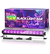 42W LED Black Light Bar, Blacklight with 6FT Cord+Switch+Plug, Glow in The Dark Black Lights Part...
