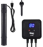 hygger 300W Aquarium Heater for Fresh-Water Salt-Water, with External Digital Display Thermostat ...