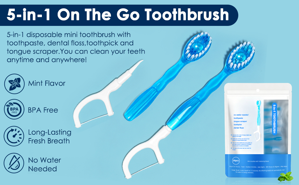 5-in-1 On The Go Toothbrush