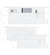 PEASUG Server Apron, Waitress Apron with 3 Pockets, Short Aprons for Women with Pockets for Serve...