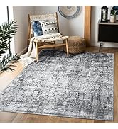 Domitapis Area Rug 5×7, Vintage Boho Rug,Ultra-Soft Low Pile, Washable, Non Slip,Stain Resistant ...