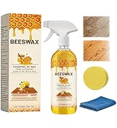 Beeswax Floor Spray,2026 New 355ml-Beeswax Wood Polish Spray,Upgrade Natural Furniture Waterproof...