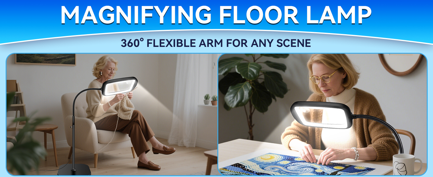floor Magnifier with Light
