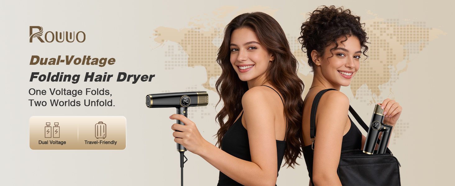 Dual Voltage Travel Hair Dryer