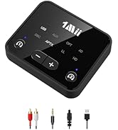 1Mii Bluetooth 5.3 Transmitter for TV to 2 Wireless Headphones, Long Range 100ft Bluetooth Adapte...