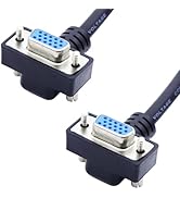 LANMINGLEL 90 Degree VGA Cable 15 PIN VGA Monitor Cable VGA to VGA Cord 1080P VGA Extension Cord ...