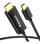 Mini Display Port to HDMI 10FT, Mini DisplayPort to HDMI Cable, 4K@60Hz Thunderbolt 2 Compatible ...