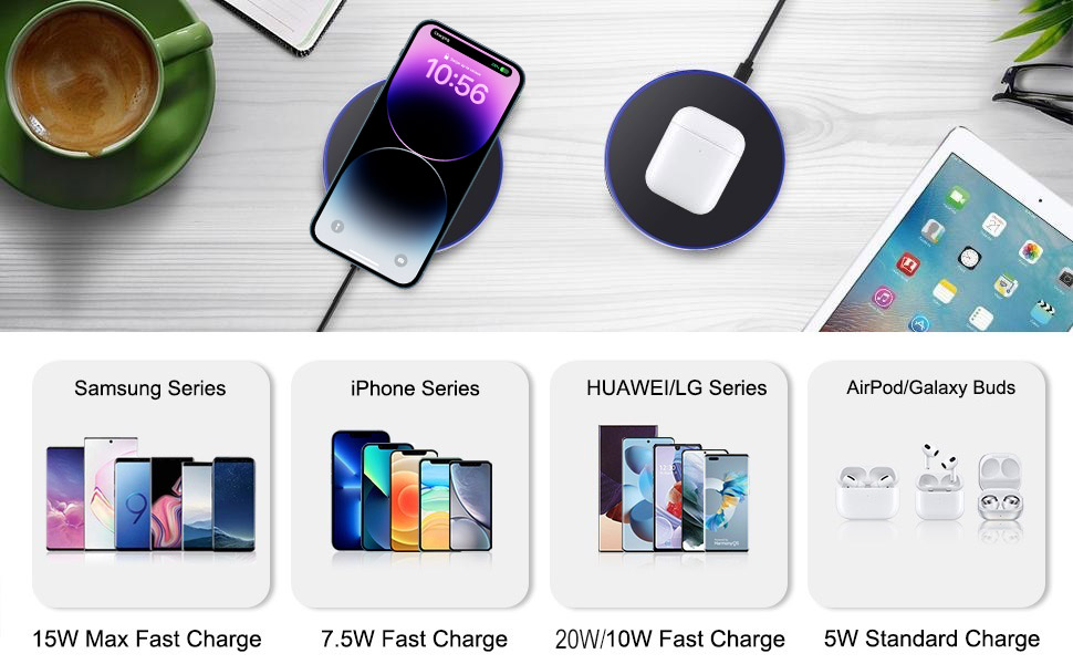 Aluminum Alloy Shell Wireless Charging Pad