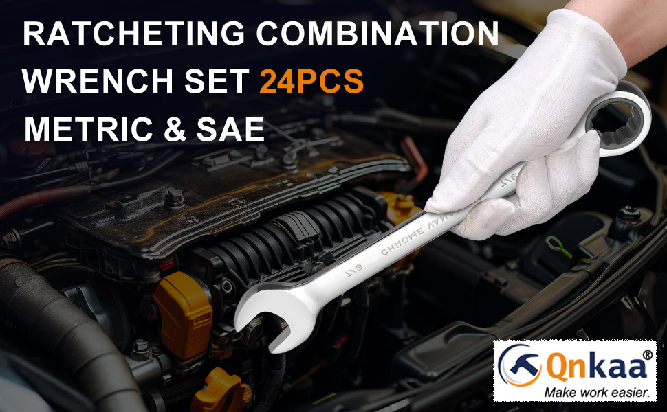 Qnkaa Ratcheting Wrench Set