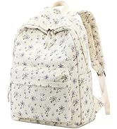 BTOOP School Backpack for Teens Large Corduroy Bookbag Lightweight Girls Boys Casual High School ...