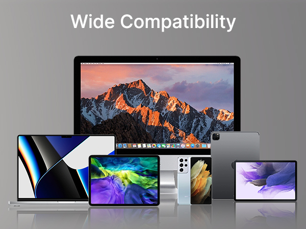 a large selection of devices on a table.