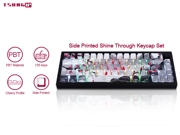side printed keycaps