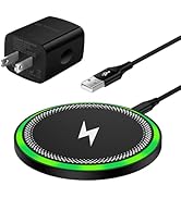 15W Wireless Charger Fast Charging for Samsung S25 Ultra Edge S24 FE S23 S22 Z Flip Fold 7 6 5, W...