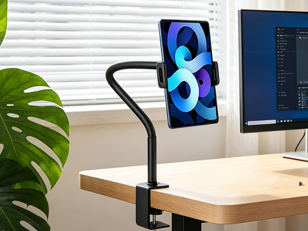 Gooseneck iPad Holder Clamp Mount