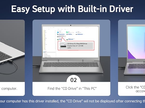 Easy Setup with Built-in Driver