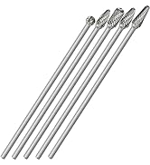 Sworker 5Pcs Long Carbide Burr Set 1/4" Shank Total L 6.2" Die Grinder Bits Rotary Rasp Attachmen...