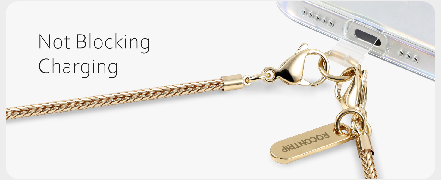 Gold Phone Chain Crossbody Strap