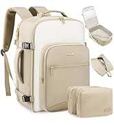 LOVEVOOK 50L Large Travel Backpack for Women &amp; Men, Carry on Backpack Airline Approved, Waterproo...