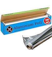 Aluminum Foil Roll with Easy Tear Dispenser - 500 ft x 12