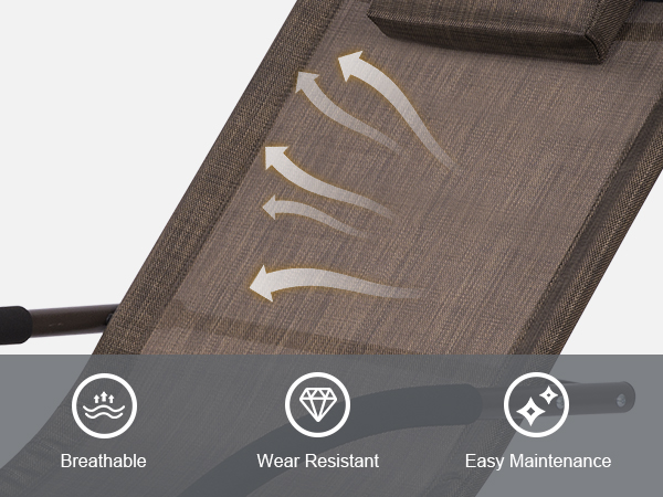 breathable lounge chair