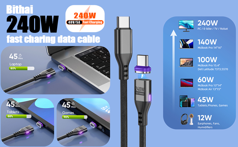 magnetic charging cable