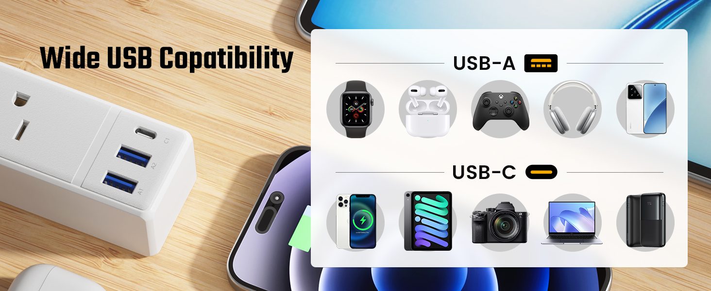 3 USB Charging Station