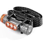 NEBO Transcend 1500 USB Rechargeable Headlamp for Camping, Hiking, Caving, Fishing, Waterproof Im...