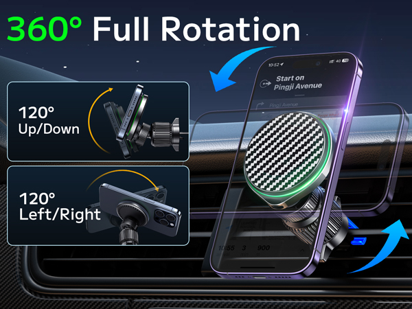 Car Phone Charger Mount Holder Stand Fast Charging