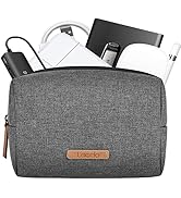 Lacdo Electronics Organizer Travel Cable Electronics Accessories Storage Bag Pouch Soft Carrying ...