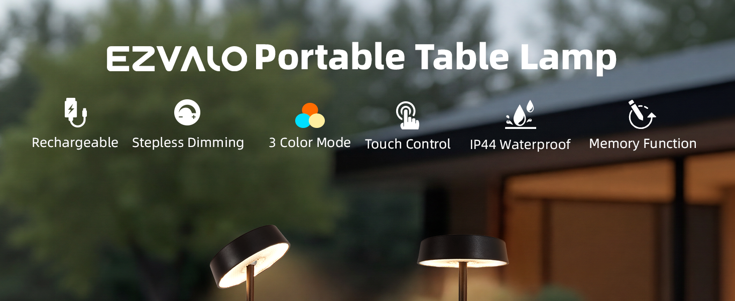 rechargeable table lamp