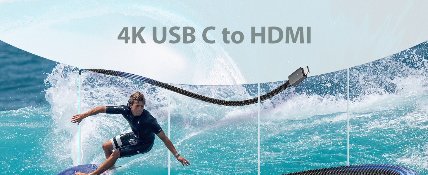 uni USB C to HDMI Cable,