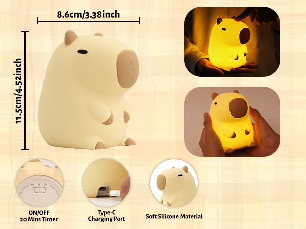 Capybara Silicone Lamp