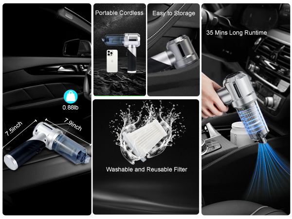 foldable car vacuum