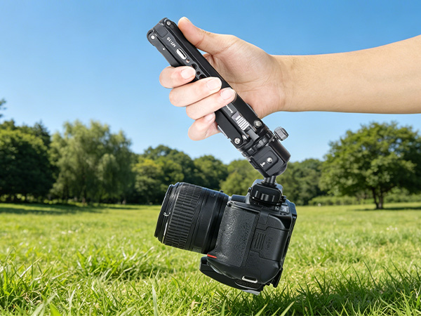 Koolehaoda Mini Tripod for Camera, 3-in-1 Selfie Stick Tripod