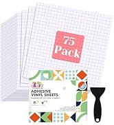 UCEC 75 Pack Transfer Tape for Vinyl, Vinyl Transfer Paper, 12x12in Clear Easy Transfer Adhesive ...