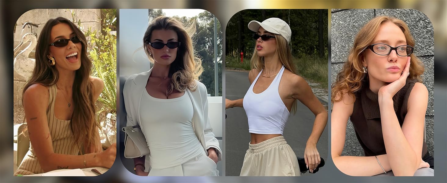 small oval sunglasses