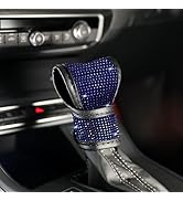 AOCISKA Universal Bling Car Gear Shift Cover,Leather Auto Gear Shift Knob Cover with Glitter Blin...