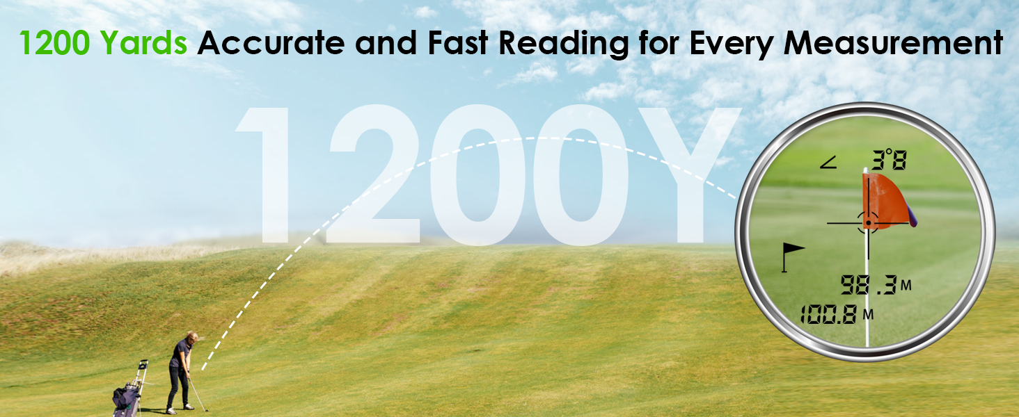 1200 Yards Accurate and Fast Reading for Every Measurement 1200Y 7X Magnification