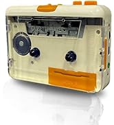 SOGTICPS Portable Tape Player Cassette Players Captures MP3 Audio Music via PC Compatible with La...